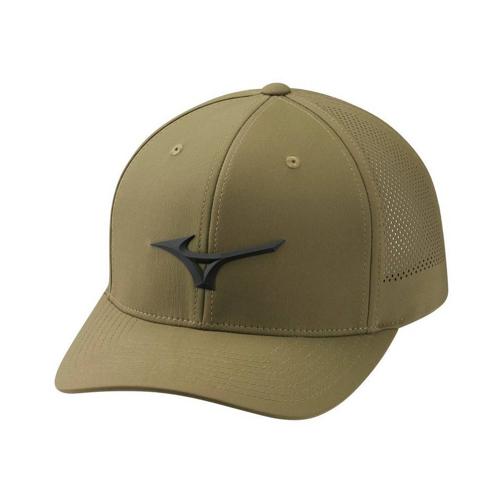 Mizuno Men's Tour Vent Adjustable Hat Dark Olive (260335-PYZ)